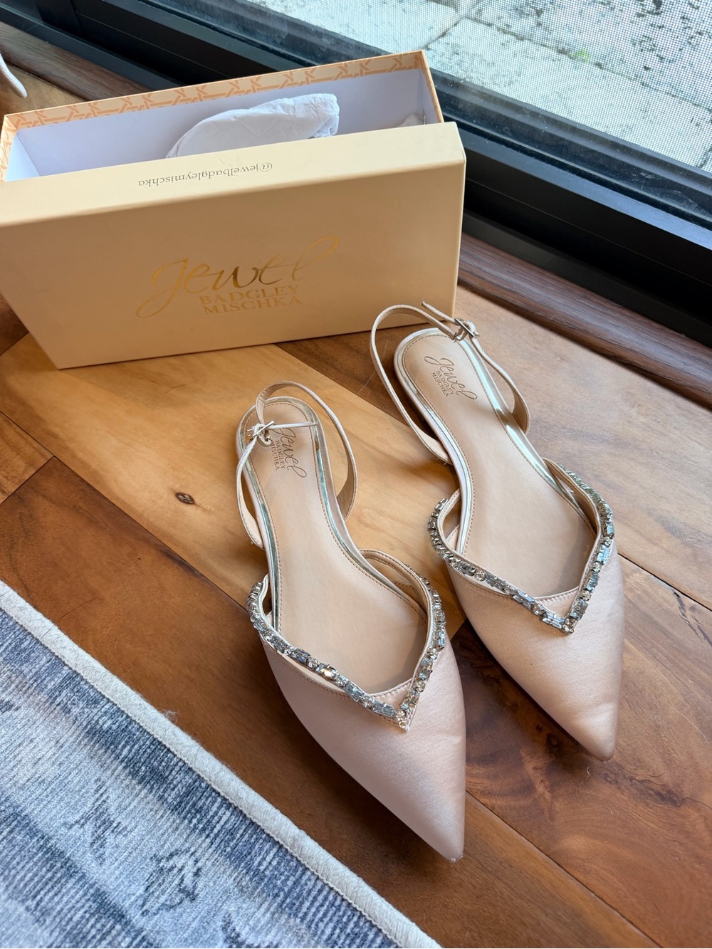 Jewel Badgley Mischka Camden Pointed Flats